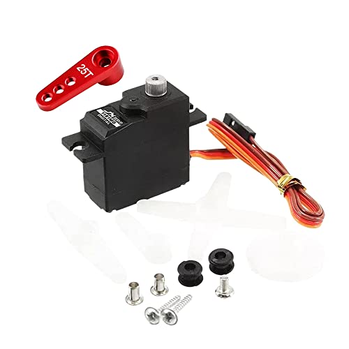 Wlauqueta -1181MG Servo 18G 3.5KG Metall Getriebe Digital Servo & Metall Servo Arm für C14 C24 MN D90 MN99S RC Auto Upgrade ZubehöR Teile Wlauqueta -1181MG Servo 18G 3.5KG Metall Getriebe Digital Servo & Metall Servo Arm für C14 C24 MN D90 MN99S RC Auto Upgrade ZubehöR Teile von Wlauqueta