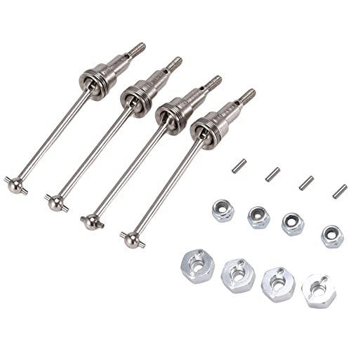 Wlauqueta 4 StüCke Metall Antriebswelle CVD und Rad Hex für HBX 18856 18857 18858 18859 18859A 18859E 1/18 RC Upgrade Teile Wlauqueta 4 StüCke Metall Antriebswelle CVD und Rad Hex für HBX 18856 18857 18858 18859 18859A 18859E 1/18 RC Upgrade Teile von Wlauqueta
