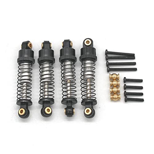 Wlauqueta MetallstoßDäMpfer ÖLdäMpfer für FCX24 1/24 RC Crawler Car Upgrades Teile ZubehöR,Schwarz von Wlauqueta
