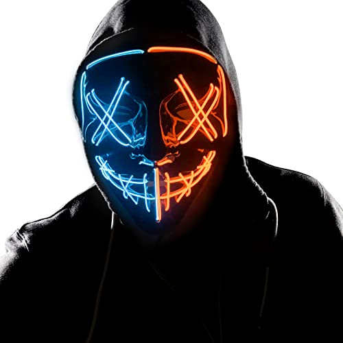 Wlevzzor LED Grusel Maske Cosplay Kostüm Leuchten Purge Maske EL Drahtmaske für Festival Party Halloween Geschenke Wlevzzor LED Grusel Maske Cosplay Kostüm Leuchten Purge Maske EL Drahtmaske für Festival Party Halloween Geschenke von Wlevzzor