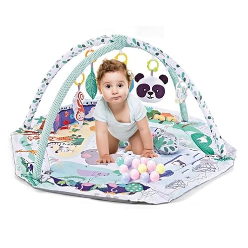 Wlikmjg Baby Fitnessstudio -Spiel Mat, Fitnessstudio -Spiele für Mädchen,Pädagogische sensorische Aktivitätsmatte mit Spielzeug - Frühes Lernbodenspielpad für Fähigkeitenentwicklung, visuelle Wlikmjg Baby Fitnessstudio -Spiel Mat, Fitnessstudio -Spiele für Mädchen,Pädagogische sensorische Aktivitätsmatte mit Spielzeug - Frühes Lernbodenspielpad für Fähigkeitenentwicklung, visuelle von Wlikmjg