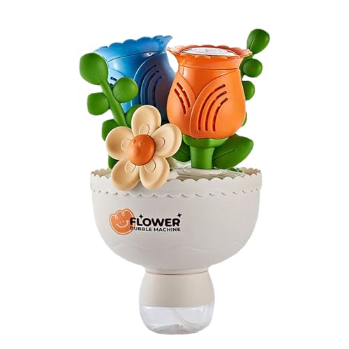 Wlikmjg Blasenmaschine, Blumenstrauß Automatische Blasenmaschine, Batteriebetriebenes Spielset mit bunter Beleuchtung für draußen, perfekt für Kinder zu Halloween Geburtstag und Wlikmjg Blasenmaschine, Blumenstrauß Automatische Blasenmaschine, Batteriebetriebenes Spielset mit bunter Beleuchtung für draußen, perfekt für Kinder zu Halloween Geburtstag und von Wlikmjg