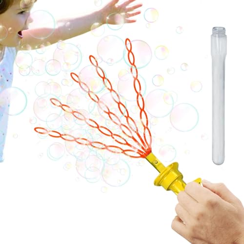Wlikmjg Blasenspielzeug für Kinder, Blasenstäbe für Kinder - Blasengebläse, 5 Klauenblasenstäbe, 35 Löcher, Bunte Blasen | Kinder-Blasenmaschine, lustiger Seifenblasen-Spielzeughersteller zum Füllen von Wlikmjg