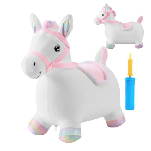 Wlikmjg Kinder Hüpfpferd - Wipppferd Aufblasbares Springtier Für Kleinkinder - Balance Training Interaktives Plüschtier Geschenk Für 2-5 Jahre Mädchen Kinder Geburtstag Weihnachten Wlikmjg Kinder Hüpfpferd - Wipppferd Aufblasbares Springtier Für Kleinkinder - Balance Training Interaktives Plüschtier Geschenk Für 2-5 Jahre Mädchen Kinder Geburtstag Weihnachten von Wlikmjg