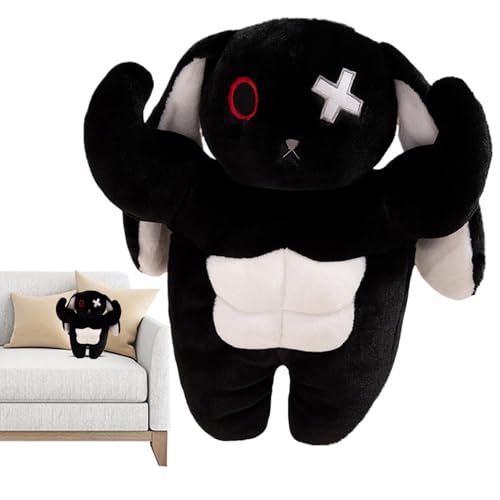 Wlikmjg Kuscheltier Hase - Halloween Muskel Kaninchen Plüsch Stehfigur - Knuddelpuppe Deko Kissen Für Ostern Schlafzimmer Wohnzimmer Sofa Bett Auto Wlikmjg Kuscheltier Hase - Halloween Muskel Kaninchen Plüsch Stehfigur - Knuddelpuppe Deko Kissen Für Ostern Schlafzimmer Wohnzimmer Sofa Bett Auto von Wlikmjg