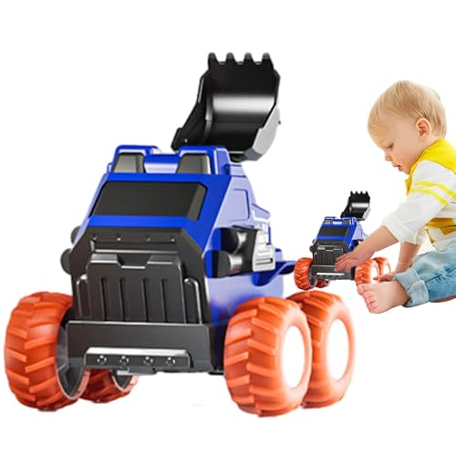 Wlikmjg Rückziehspielzeug, Rückziehauto für Kleinkinder - Truck Toys Trägheitsspielzeugfahrzeuge,Reibungsbetriebenes Autospielzeug, Lernspiele, kleines Auto, Lernspielzeug, technisches Fahrzeug für von Wlikmjg