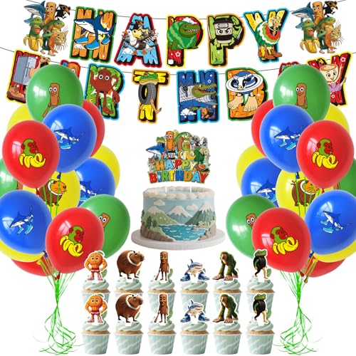 Itlian Brainrt Geburtstagsdeko, 42 Stück Itlian Brainrt Geburtstag Deko, Cartoon Party Deko, WlsqDE Cartoon Luftballon, Anime Geburtstagsdeko, mit Banner, Tortendeko, für Kindergeburtstage Itlian Brainrt Geburtstagsdeko, 42 Stück Itlian Brainrt Geburtstag Deko, Cartoon Party Deko, WlsqDE Cartoon Luftballon, Anime Geburtstagsdeko, mit Banner, Tortendeko, für Kindergeburtstage von WlsqDE