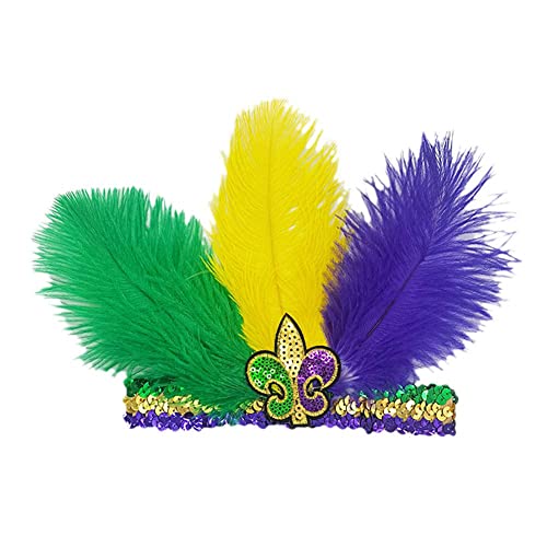 Wmool Mode Accessoires Haarband Brasilien Pfau Feder Kopfschmuck Haar Kopfschmuck Kinder O9c9 Halloween Und Stirnband Carni Für Erwachsene von Wmool