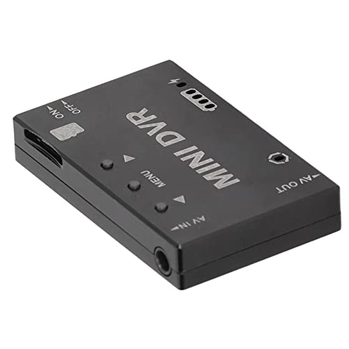 Wnesy Mini-DVR-FPV-RC-Videorecorder-Modul, Schwarze Aluminiumlegierung, 11 Arten von Menüsprache, 5 V DC, 400 mAh, Rennwagen-RC-Batteriemodell von Wnesy