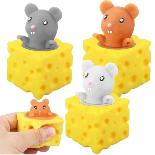 3 Stücke Cartoon Mouse Squeeze, Cartoon Hamster Squeeze Toy, Käse Spielzeug, Simulation Mäuse Stressabbau Spielzeug, Dekompressionsspielzeug für Kinder, Käse Mäuse Tassen 3 Stücke Cartoon Mouse Squeeze, Cartoon Hamster Squeeze Toy, Käse Spielzeug, Simulation Mäuse Stressabbau Spielzeug, Dekompressionsspielzeug für Kinder, Käse Mäuse Tassen von WoRuyKot