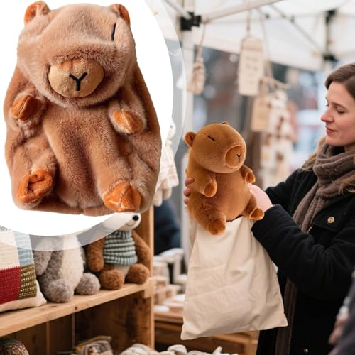 Woalopted Plüsch Hülle | Sanftes Tierfell Ungefülltes Capybara | Handarbeit Bastelzubehör für Weiche Puppen Herstellung Damen Jugendliche Erwachsene Kinder Mädchen Freundin Freunde von Woalopted