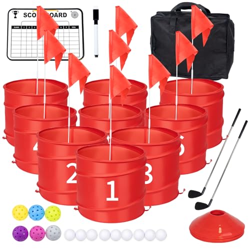 WodGod Golfspiel für den Hinterhof, Outdoor-Spiel mit 2 Schlägern, Golfspiel zum Üben, Golf-Chipping-Spiel für Erwachsene und Familie, Strand, Camping, Lawm, Park WodGod Golfspiel für den Hinterhof, Outdoor-Spiel mit 2 Schlägern, Golfspiel zum Üben, Golf-Chipping-Spiel für Erwachsene und Familie, Strand, Camping, Lawm, Park von WodGod