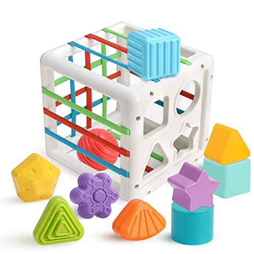 Wodasi Baby Spielzeug, Kinder Spielzeug ab 1 Jahr, Baby Spielzeug Formensortierspiel mit Spielwürfeln, Montessori Spielzeug ab 1-3 Jahre, Motorik Sensorisches Lernspielzeug Wodasi Baby Spielzeug, Kinder Spielzeug ab 1 Jahr, Baby Spielzeug Formensortierspiel mit Spielwürfeln, Montessori Spielzeug ab 1-3 Jahre, Motorik Sensorisches Lernspielzeug von Wodasi
