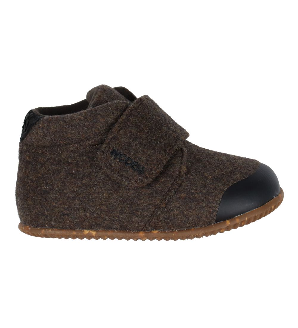 Woden Hausschuhe - Kim - Filz - Brown Melange - Woden - 20 - Lauflernschuhe Woden Hausschuhe - Kim - Filz - Brown Melange - Woden - 20 - Lauflernschuhe von Woden