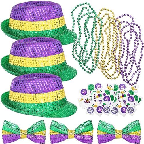 Faschingskostüm & Accessoires für Karneval Party Festival Outfit Freund Versammlung Feier Requisiten Hut Maske Fliege Karneval Party Zubehör Karneval Party Supplies Karneval Mottoparty Supplies von Woedpez