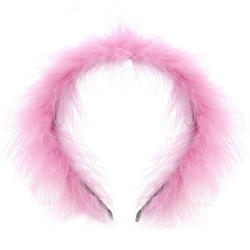 Feder-Haarbänder, Stirnband, Weihnachtshaarband, Partyzubehör für Damen, Haarschmuck, Kostümparty, Stirnbänder, Weihnachts-Stirnband von Woedpez