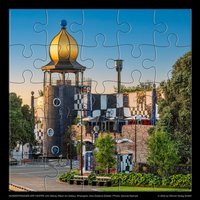 Hundertwasser Puzzle mit Grußkarte von Wörner Verlag GmbH