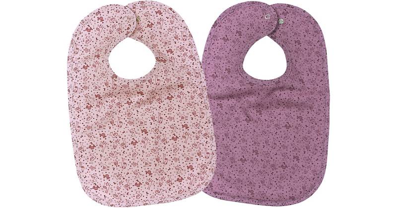 Druckknopflatz 2er Set, Lamas rosa, 26 x 40 cm rosa-kombi von Wörner