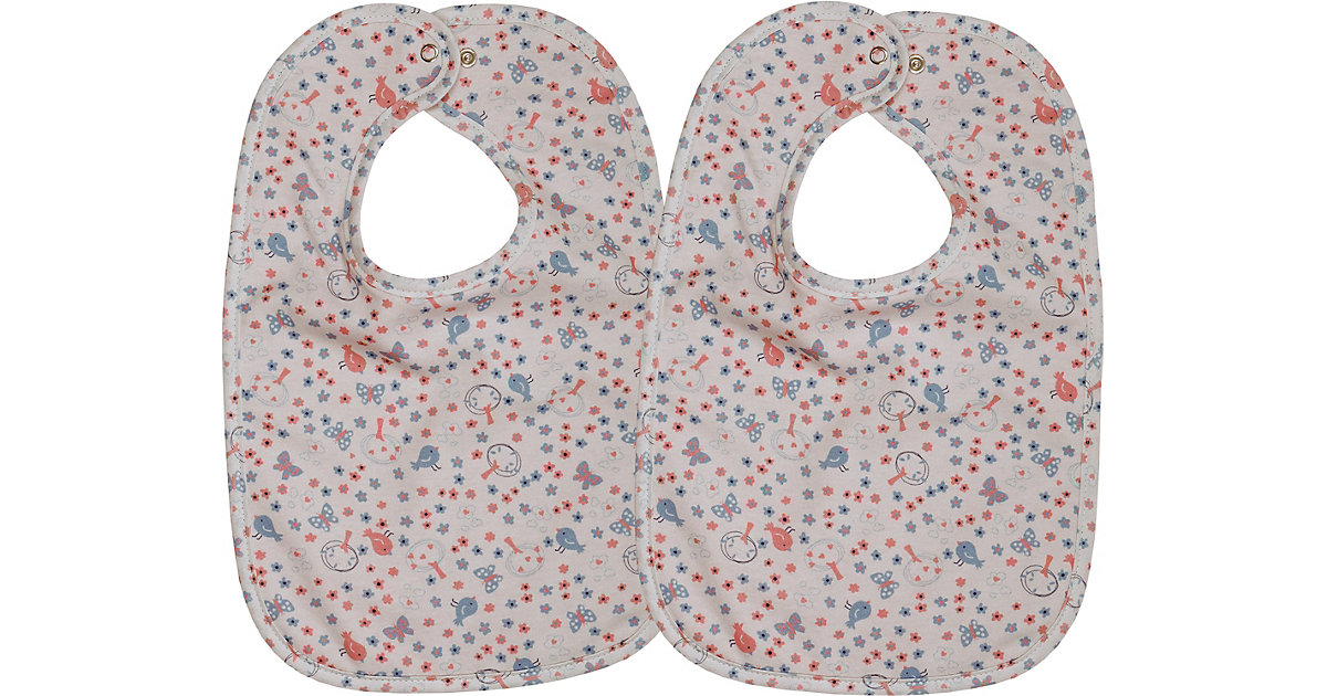 Druckknopflatz Vogel 26x40 cm 2er-Set blau/orange von Wörner
