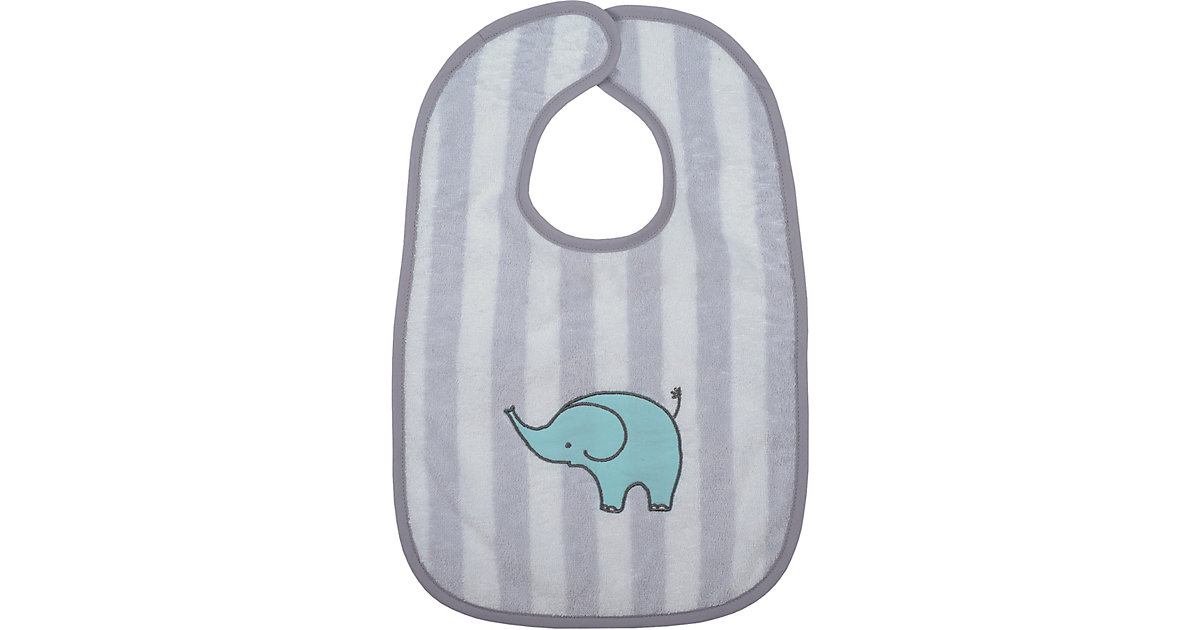 Riesen-Klettlätzchen Elefant, grau, 30x45 cm von Wörner