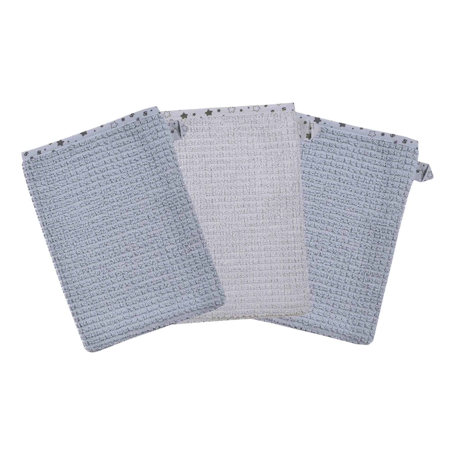 Wörner 3er-Pack Waschlappen 15x21 cm grau von Wörner