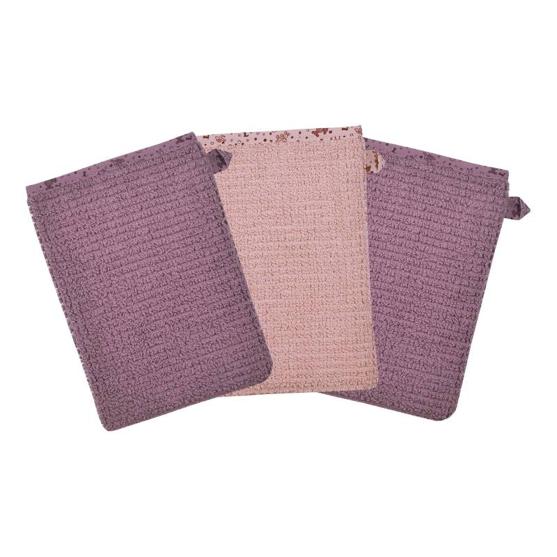 Wörner 3er-Pack Waschlappen 15x21 cm rosa von Wörner