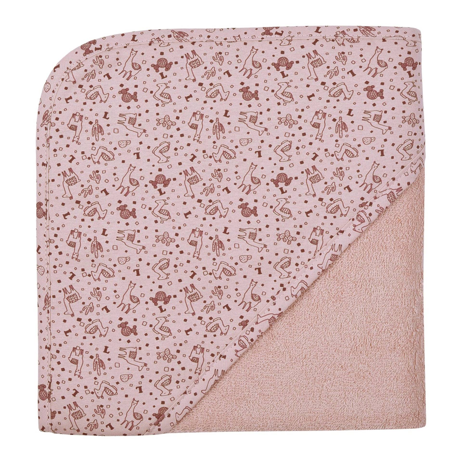 Wörner Kapuzenbadetuch 80x80 cm rosa von Wörner