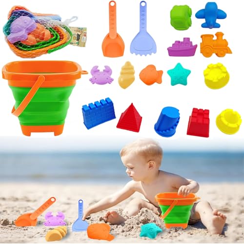 Wohlstand 17 Stück Kinder Beach Toy,sandspielzeug Set,Sand Spielzeug,Faltbares sandspielzeug,Reise Sandspielzeug,Strandspielzeug für Kinder für Kinder Jungen Mädchen Alter 3 4 5 6 7+ Wohlstand 17 Stück Kinder Beach Toy,sandspielzeug Set,Sand Spielzeug,Faltbares sandspielzeug,Reise Sandspielzeug,Strandspielzeug für Kinder für Kinder Jungen Mädchen Alter 3 4 5 6 7+ von Wohlstand