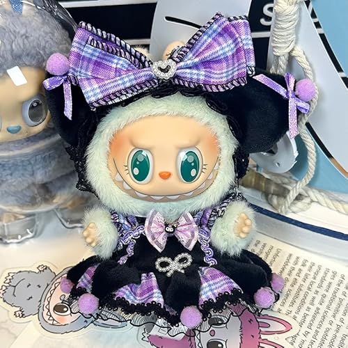 Wohlstand Kleidung für Puppe,17 cm große Puppenkleidung für labubu Kleidung,Puppenkleidung für Kleidung,Labubu-Zubehör für Puppe,Passende Kleidung für die -Plüsch Toy von Wohlstand