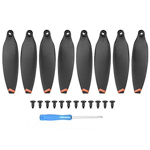 Drohnen-Propeller, geräuscharm, Drohnenpropeller, Ersatzteile, speziell für X8 Mini Schnellwechselklingen, Requisiten, Zubehör, 8 Stück (Orange) von Wokyo