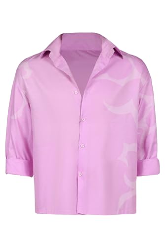 Wolancy Jinu Cosplay Hemd Herren Hawaiihemd Kurzarm Bedrucktes Freizeithemd Funky Kariertes T-shirt Sommer Strand Urlaub Oberteile Halloween Karneval von Wolancy