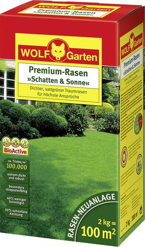 WOLF-Garten 3820040 Rasensamen Schatten & Sonne LP 100 1St. von Wolf-Garten