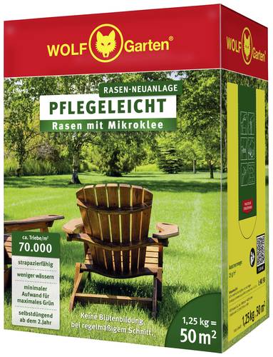 WOLF-Garten 76AH1001650 Rasen mit Mikroklee L-MI 50 1.25kg von Wolf-Garten