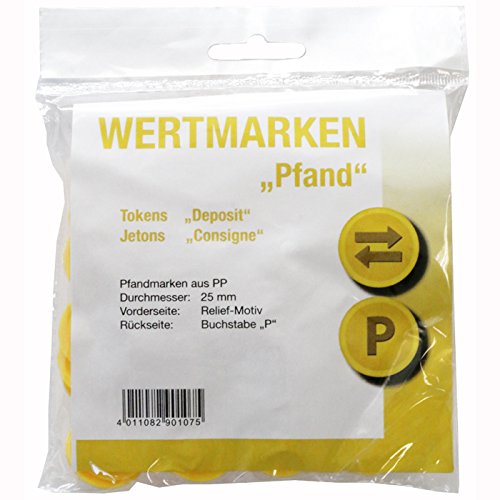 Wertmarken-Chips Pfand, gelb, 500 Stk. von Wolf & Appenzeller