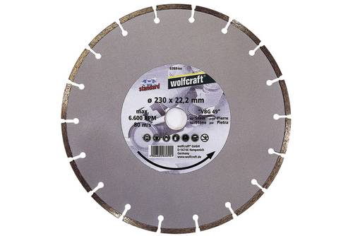Wolfcraft 8389000 Standard-Universal Diamanttrennscheibe Durchmesser 230mm 1St. von Wolfcraft