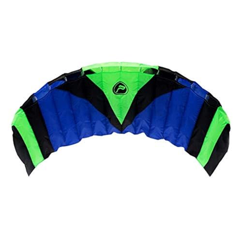 Wolkenstürmer® Paraflex Sport 1.7 Kite (blau) - Flugfertiger Lenkdrachen mit Lenkstange, 2x20m Dyneemaleinen - Matte für Jugendliche & Erwachsene von Wolkenstürmer