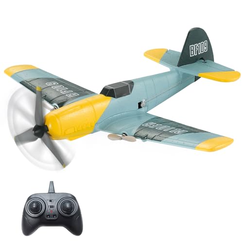 Womaqu RC Flugzeug Schaumstoff-Gleitschflugzeug, 2.4G Fernsteuerung, Doppelmotor, EPP Schaumkörper, Langlebig, 25 Minuten Flugzeit, Austauschbare Batterie, Einfach zu Steuern für Anfänger von Womaqu