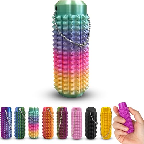Little Ouchies Fidget-Schlüsselanhänger, Angstlinderung, Schmerzlinderung, Bumpy, Fidget-Spielzeug, Geschenk für Freunde, Regenbogenfarben von Womefic