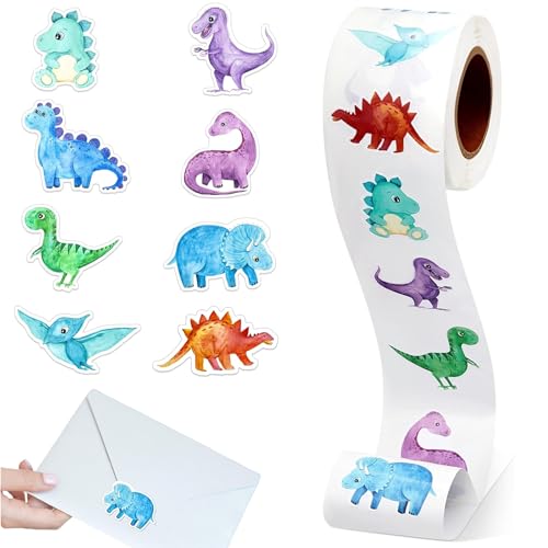 500 PCs/Roll Dinosaurieraufkleber für Kinder Jungen Mädchen Kleinkinder Lehrer -Belohnungsaufkleber, Töpfchen -Chart -Trainingsaufkleber, Dinosaurierparty -Gefälligkeiten, Kleinkindparty Gefälligkeit 500 PCs/Roll Dinosaurieraufkleber für Kinder Jungen Mädchen Kleinkinder Lehrer -Belohnungsaufkleber, Töpfchen -Chart -Trainingsaufkleber, Dinosaurierparty -Gefälligkeiten, Kleinkindparty Gefälligkeit von Womsclo