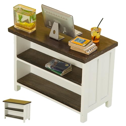 Dollhouse -Bücherregal, Puppenhausmöbel, 1:12 Hölzerschalter, Miniatur -Bücherregal für Küche, Wohnzimmer, Schlafzimmer Dollhouse -Bücherregal, Puppenhausmöbel, 1:12 Hölzerschalter, Miniatur -Bücherregal für Küche, Wohnzimmer, Schlafzimmer von Womsclo
