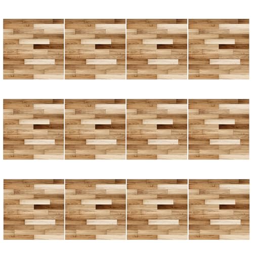 Womsclo Dollhouse Tapete 12 Prozent Miniatur Dollhouse Bodenbelastung Simulation Holz Getreide Puppenhaus Tapete Peel Stick DIY Accessoires für Küchenbadezimmer Wohnzimmer, Puppenhaus von Womsclo