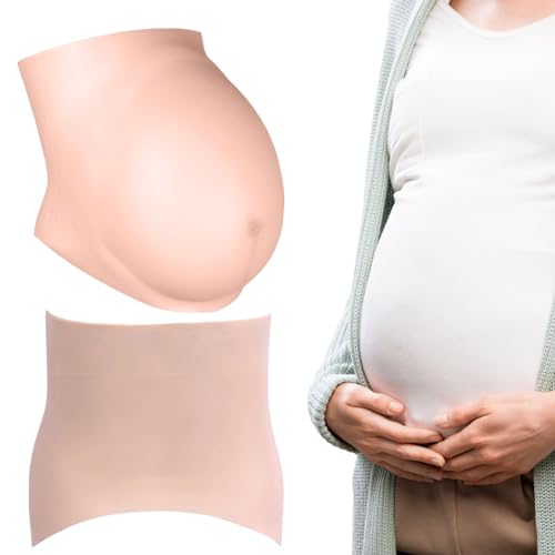 Gefälschte schwangere Bauch 4-6 Monate Gefälschte Schwangerschaft Bauch Realistisch Silikon Künstliche Baby Beule weiche Haut Berührung tragbarer schwangerer Bauchbodysuit Schauspieler Performance Mu Gefälschte schwangere Bauch 4-6 Monate Gefälschte Schwangerschaft Bauch Realistisch Silikon Künstliche Baby Beule weiche Haut Berührung tragbarer schwangerer Bauchbodysuit Schauspieler Performance Mu von Womsclo
