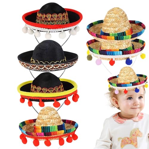 Mini sombrero hüte 6pcs kleine sombrero party hüte mit haarreiber mexikanischer parteigebespannungen für people mexican party dekorationen stirnband, mini sombrero hats Mini sombrero hüte 6pcs kleine sombrero party hüte mit haarreiber mexikanischer parteigebespannungen für people mexican party dekorationen stirnband, mini sombrero hats von Womsclo