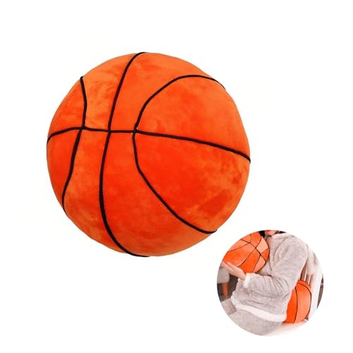 Womsclo Basketballplüsch, 11 Zoll Basketball Stofftrocks Kissen weiche Flauschige Sport -Wurfkissen gefülltes Sportball -Kissen für Jungen Schlafzimmer Dekor, Basketballkissen Womsclo Basketballplüsch, 11 Zoll Basketball Stofftrocks Kissen weiche Flauschige Sport -Wurfkissen gefülltes Sportball -Kissen für Jungen Schlafzimmer Dekor, Basketballkissen von Womsclo