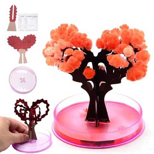 Womsclo Blumenbaum, Mini wachsender Baum, herzförmiger Baum, Papierbaum DIY Kristallwachsender Kit Neuheit Spielzeug Geschenk für Kinder Valentinstag Dekor Womsclo Blumenbaum, Mini wachsender Baum, herzförmiger Baum, Papierbaum DIY Kristallwachsender Kit Neuheit Spielzeug Geschenk für Kinder Valentinstag Dekor von Womsclo