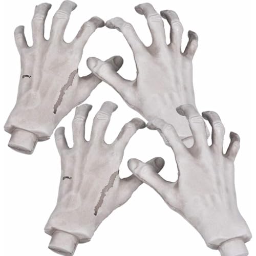 Halloween Skeleton Hände 1 Paar rechts und Links realistisch von Womsclo