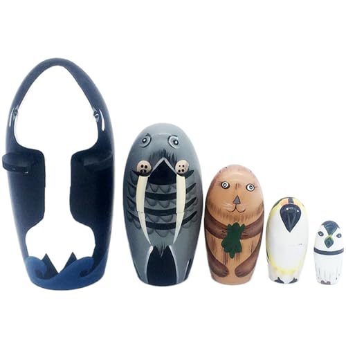 Womsclo Russische Nistpuppen für Kinder 5pcs/Set Sea Life Tiere nistenpuppen nistenpuppen Womsclo Russische Nistpuppen für Kinder 5pcs/Set Sea Life Tiere nistenpuppen nistenpuppen von Womsclo