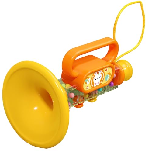 Womsclo Spielzeug Trompete spielbare Bunte Kinder Trompete niedliche Cartoon -Entwicklungs -Bauch - mit abnehmbarem Hangseil Bildungskinder Musikspielzeug, Kinder von Womsclo