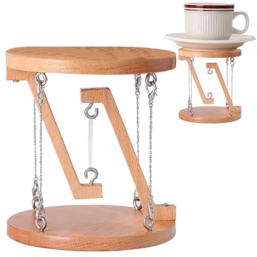 Womsclo Tensegrity Skulptur Holz Roman Tensegrity Tabelle 4.7x5.1in Struktur Dekoratives -Modell für Zuhause, Holzfarbe, Tisch Womsclo Tensegrity Skulptur Holz Roman Tensegrity Tabelle 4.7x5.1in Struktur Dekoratives -Modell für Zuhause, Holzfarbe, Tisch von Womsclo