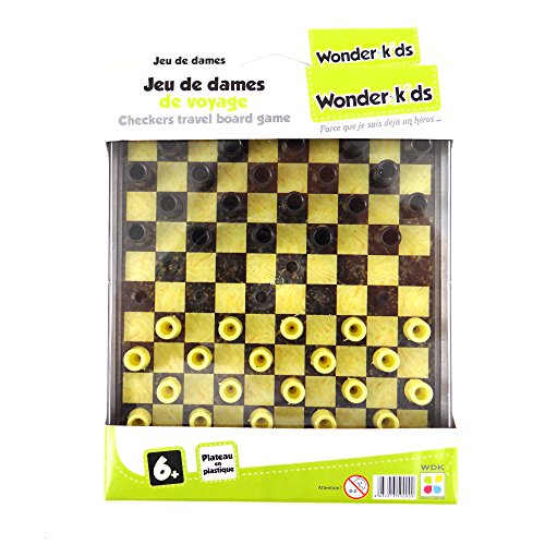 Wonder Kids WDK Partner – a1300362 – Brettspiel – Spiel Reise Dame Tablett Plast von WONDERKIDS